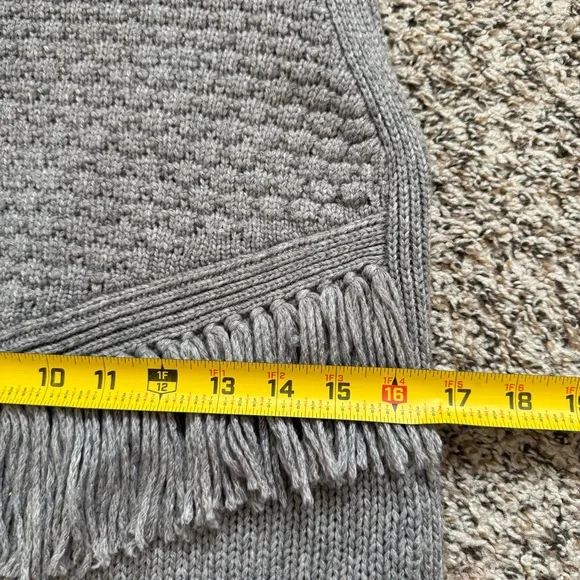 Nomad by Morgan Carper Women’s Grey Knit Tassel Turtleneck Sleeveless Dress Med - Picture 8 of 14